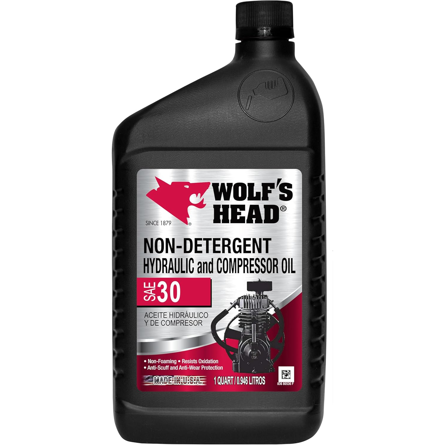 オイル okpetroleum.com: Wolf's Head 836-80536-56 Non-Detergent Hydraulic