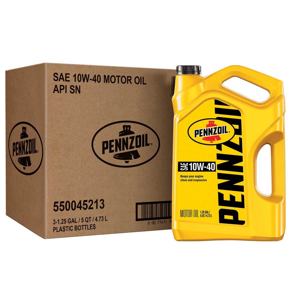 okpetroleum.com: Pennzoil Synthetic Blend 10W-40 Motor Oil 5 Quart Jug