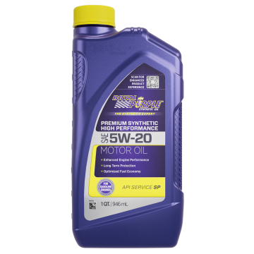 Royal Purple 06520 High Performance Premium Synthetic Motor Oil 5W-20 Quarts