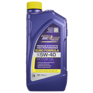 Royal Purple 06540 High Performance Premium Synthetic Motor Oil 5W-40 Quarts