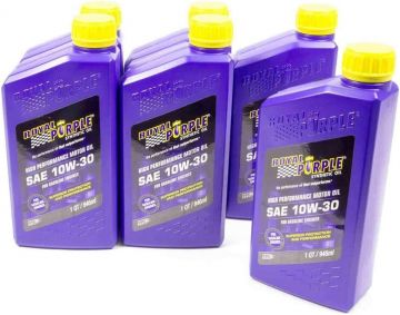 Royal Purple 06130 High Performance Premium Synthetic Motor Oil 10W-30 6-Quarts