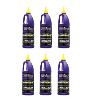 Royal Purple 06300 Max Gear Synthetic Gear Lube Oil 75W-90 6-Quarts