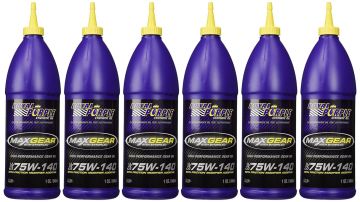 Royal Purple 06301 Max Gear Synthetic Gear Lube Oil 75W-140 6-Quarts