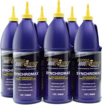 Royal Purple 06512 Synchromax Synthetic Manual Transmission Fluid 6-Quarts