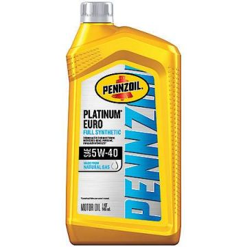 Pennzoil Platinum Euro 5W-40 Full Synthetic Motor Oil Quart Bottles