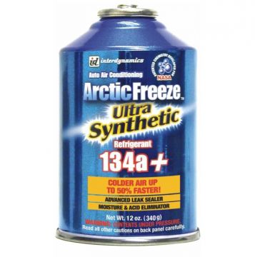 InterDynamics Arctic Freeze Car R134A Refrigerant, AC Recharge Kit 12oz AF-3