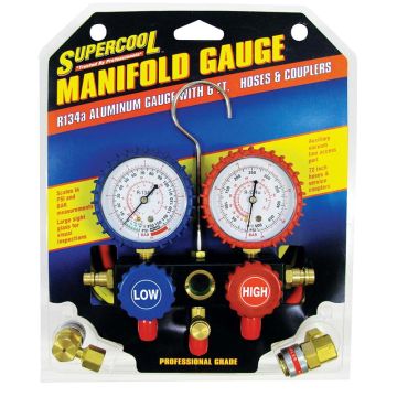 TSI Supercool R134-A Aluminum Gauge Set W/ 72" Hose