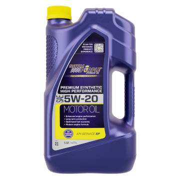 Royal Purple 53520 High Performance Premium Synthetic Motor Oil 5W-20 5 Quart