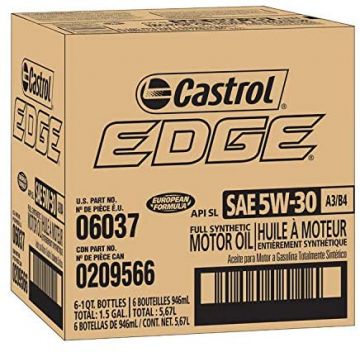 Castrol Edge A3/B4 5W-30 Full Synthetic Motor Oil Quart Bottles