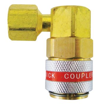 TSI Supercool R134A 90 Degree High Side Quick Coupler Adapter