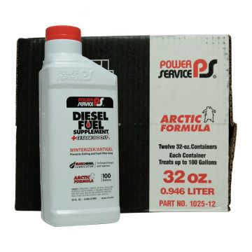 Power Service Diesel Fuel Supplement + Cetane Boost 32oz Bottles (12 Pack)