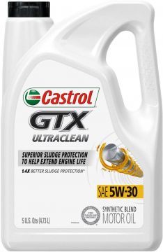 Castrol GTX 5W-30 Synthetic Blend Motor Oil 5 Quart Jugs