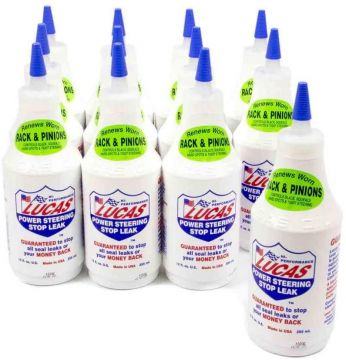 Lucas Oil 10008 Power Steering Stop Leak 12oz Bottles (12 Pack)