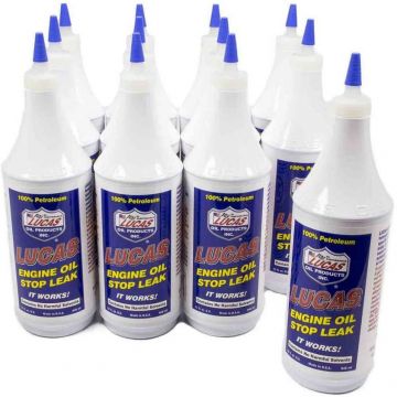 Lucas Oil 10278 Engine Oil Stop Leak Quart Bottle (12 Pack)