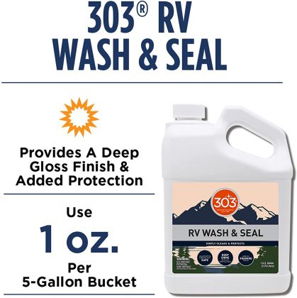 303 RV Wash & Seal Clean Streak-Free Finish pH Neutral with High Foaming Formula
