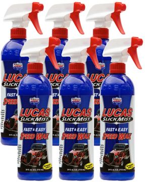 Lucas Oil 10160 Slick Mist Speed Wax 24oz Spray Bottle (6 Pack)
