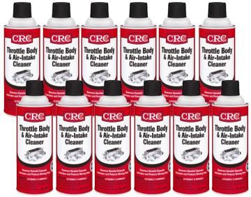 CRC 05078 Throttle Body & Air Intake Cleaner 12 oz Aerosol Can (12 Pack)