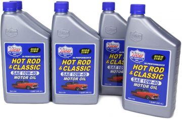 Lucas Oil 10688 10W-40 Hot Rod High Performance Motor Oil Quart Bottle (6 Pack)