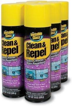 Invisible Glass Cleaner Rain and Repel 19 oz Aerosol Can (6 Pack)