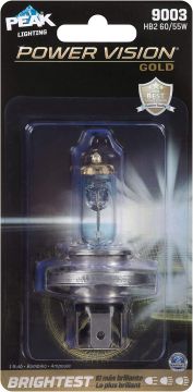 PEAK Power Vision Gold Automotive Performance Headlamp 9003 H4 HB2 Single