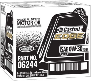 Castrol Edge A3/B4 0W-30 Advanced Full Synthetic Motor Oil Quart Bottles
