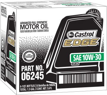 Castrol Edge 10W-30 Advanced Full Synthetic Motor Oil Quart Bottles