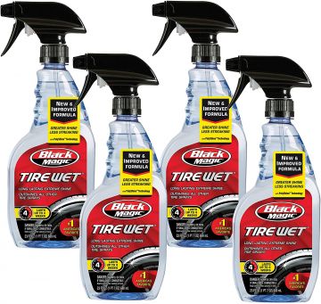 Black Magic BM23 Tire Wet 23oz Spray Bottle (4 Pack)