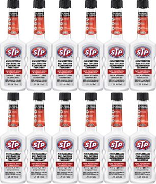 STP Fuel Injector & Carburetor Cleaner Lubricant for Upper Cylinder 5.25oz (12 Pack)