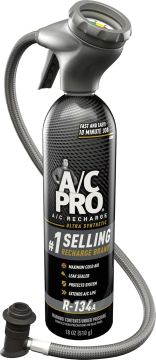 A/c Pro Ultra Synthetic A/C Recharge R-134a Refrigerant Kit with Gauge and Hose