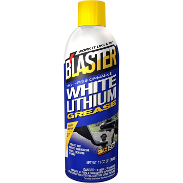 Blaster 16-LG High-Performance White Lithium Grease - Spray Lubricant - 11oz Can