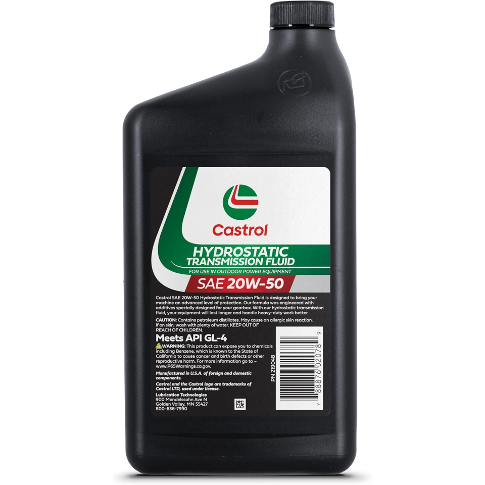 okpetroleum.com: Castrol 219048 SAE 20W50 Hydrostatic Transmission