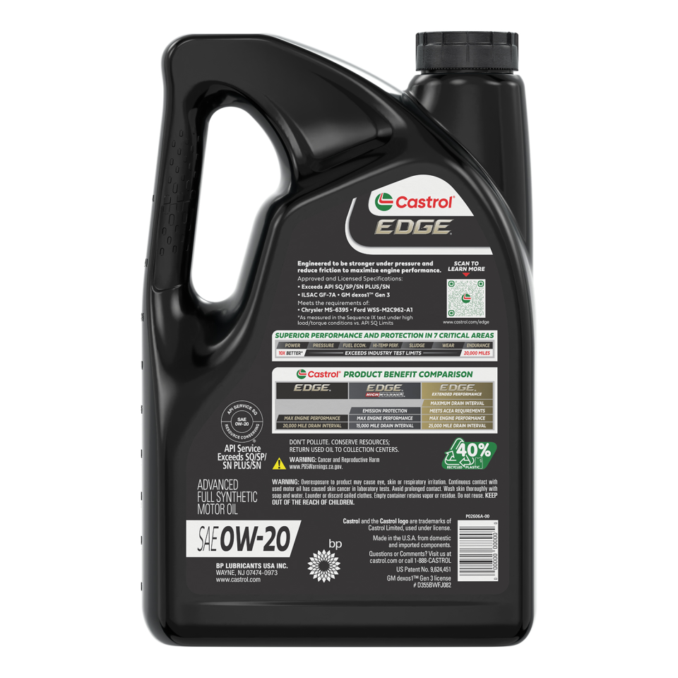 okpetroleum.com: Castrol EDGE 1597B2 Advanced Full Synthetic Motor