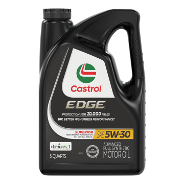Castrol EDGE 1598B1 Advanced Full Synthetic Motor Oil 5W-30 - 5 Quart Jug