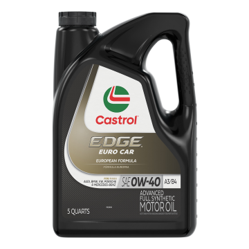Castrol EDGE 15B5FC Euro Car Motor Oil A3/B4 0W-40 - 5 Quart Jug