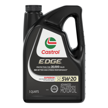 Castrol EDGE 15B9AD Advanced Full Synthetic Motor Oil 5W-20 - 5 Quart Jug