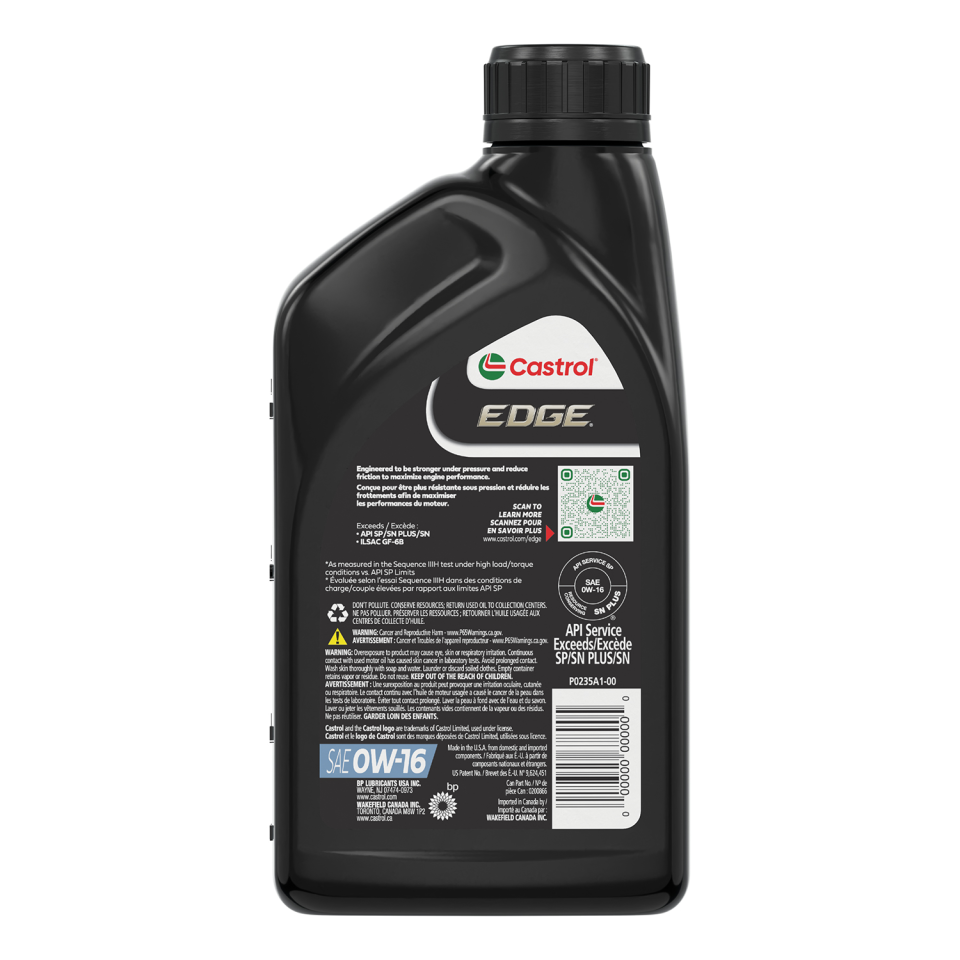 okpetroleum.com: Castrol EDGE 15D32F Synthetic Motor Oil 0W-16