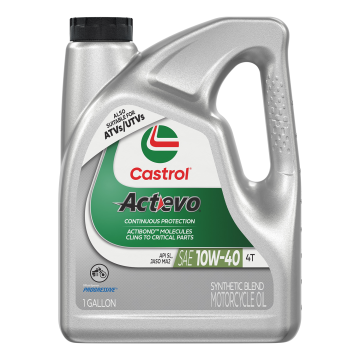 Castrol 10W40 Actevo X-tra 4T Motorcycle Oil (1 Gallon)