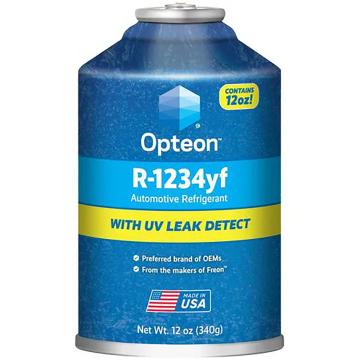 Chemours Opteon R-1234yf Automotive Refrigerant With UV Leak Detect - 12 Ounce Can