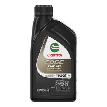 Castrol EDGE Euro Car 16107F Motor Oil 0W-20 - Quarts