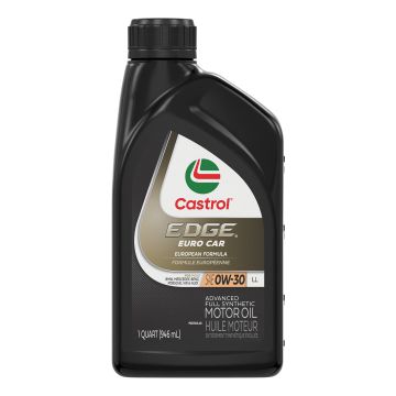 Castrol EDGE Euro Car 15DAA6 Motor Oil LL 0W-30 - Quarts