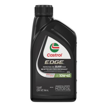 Castrol EDGE 15D53A Synthetic Motor Oil 10W-40 - Quarts