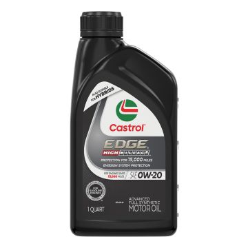 Castrol EDGE High Mileage 15D47C Motor Oil 0W-20 - Quarts