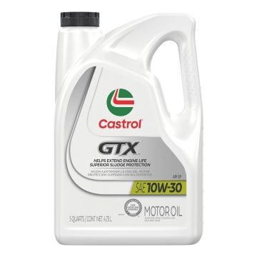 Castrol GTX 15B7AA Conventional Motor Oil 10W-30 - 5 Quart Jug