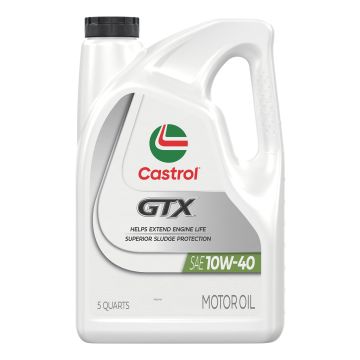 Castrol GTX 15982E Conventional Motor Oil 10W-40 - 5 Quart Jug