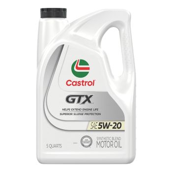 Castrol GTX 15A69C Synthetic Blend Motor Oil 5W-20 - 5 Quart Jug
