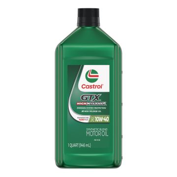 Castrol GTX High Mileage 149D7B Motor Oil 10W-40 - Quarts