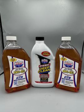 Lucas Oil Anti-Gel Cold Weather Diesel Treatment x2 and Deep Clean x1 64 oz Kit