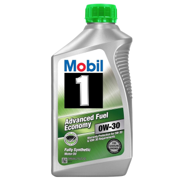 Mobil 1 0W-30 Advanced Fuel Economy Quart Bottle