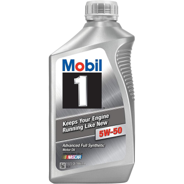 Mobil 1 Advanced Full Synthetic 5W-50 Motor Oil Quart Bottle