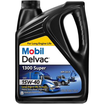Mobil 122492 Delvac 1300 Super Motor Oil 15W-40 - Gallon